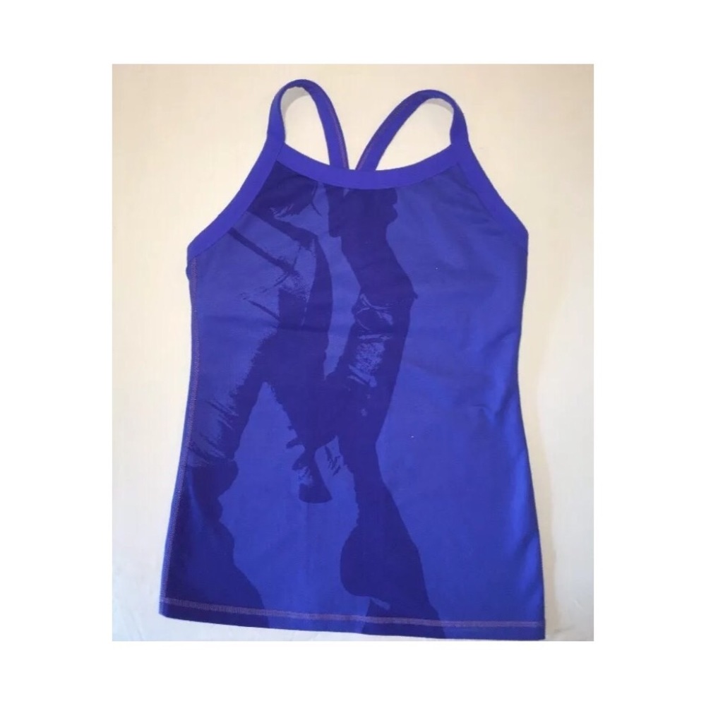 Lululemon Power Y Tank Top Yoga Mesh Back Size 4